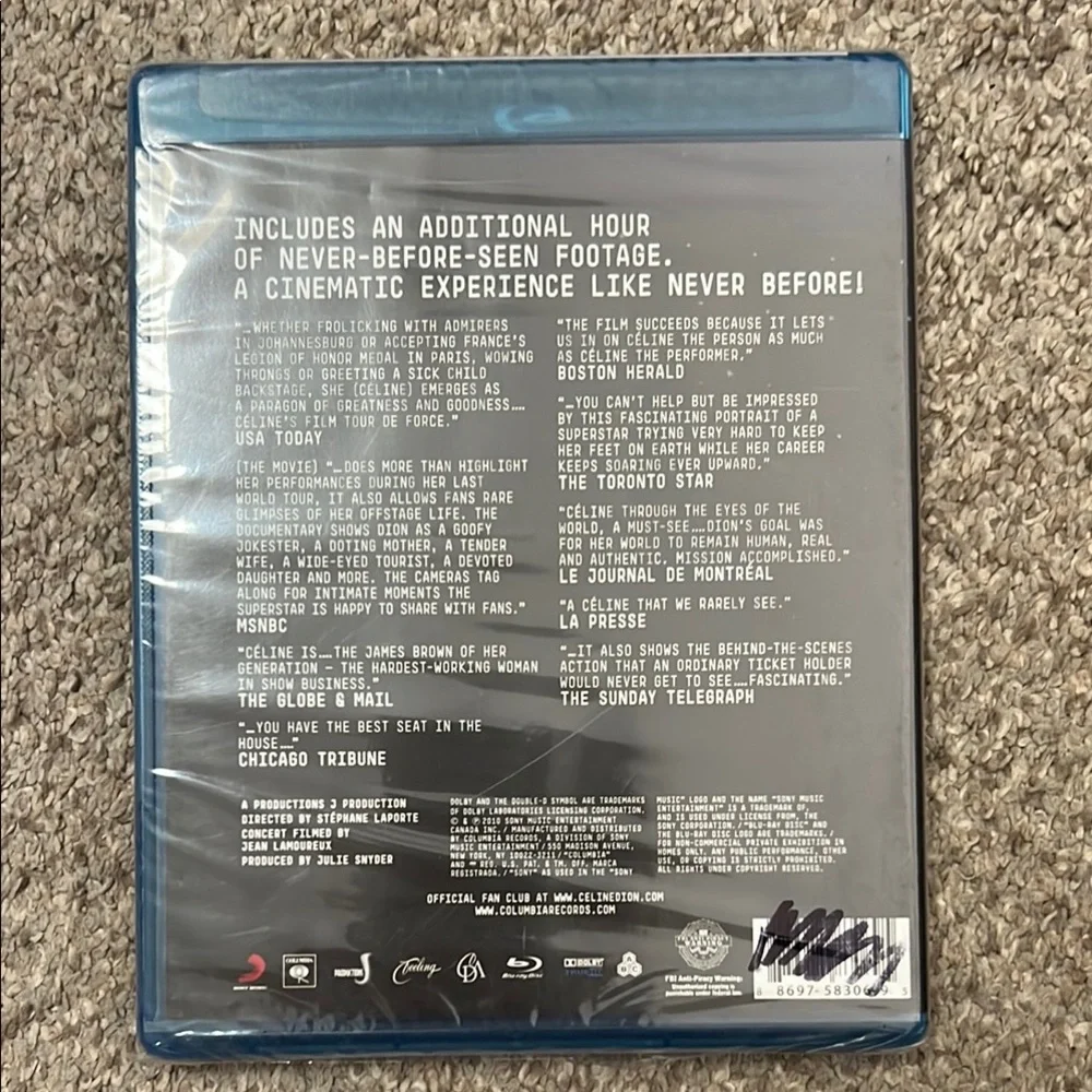 Celine Through the Eyes of the World Blu-ray - Picture 2 of 2